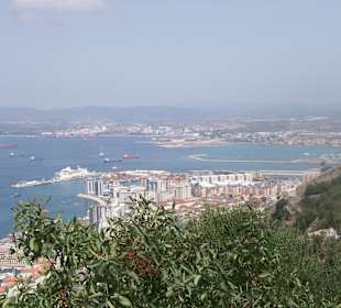 Blick vom Affenfelsen (Gibraltar)