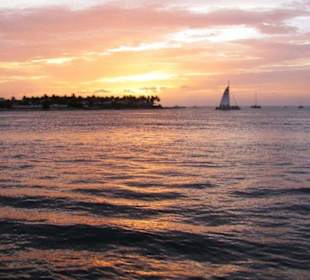Sonnenuntergang am Mallory Square