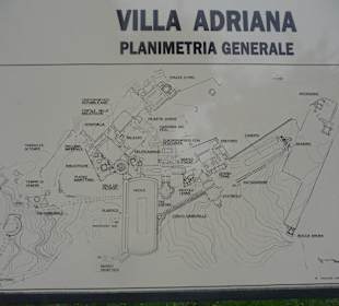 Lageplan der Villa Adriana