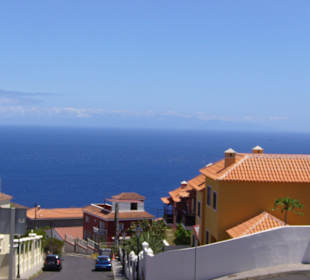 Der Ort Barranco Hondo, Blick nach Gran Canaria