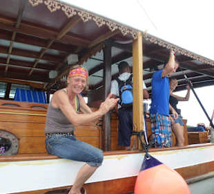 Abschied von Käptn. Eva, wir kommen wieder.