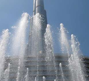 Burj Khalifa vom Parkhaus aus