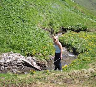 Alpenwiesen und Bäche zum Abkühlen