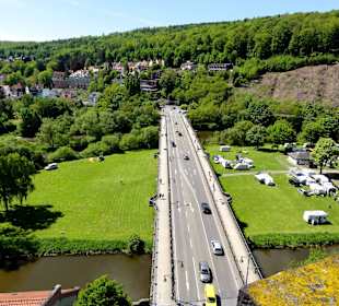 Blick vom Museumsturm über Hann. Münden