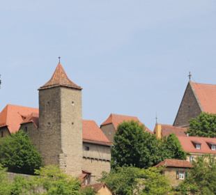 Blick zum Burgtor und Burggarten