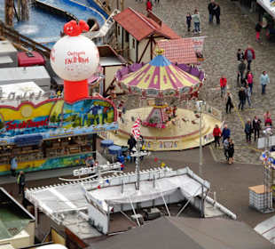 Blick auf den Freimarkt aus dem Riesenrad