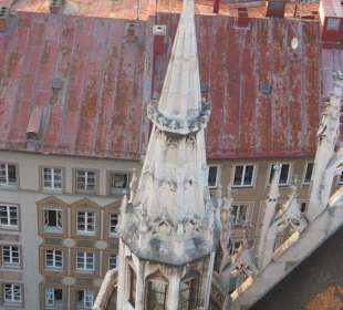 Uitzicht raadhuis Marienplatz