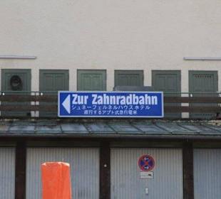 Wegbeschreibung zur Zugspitzbahn