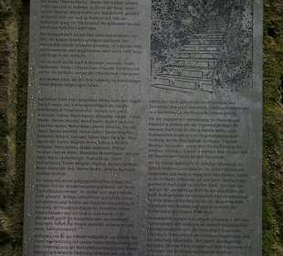 Hinweistafel am unteren Eingang der Marienschlucht