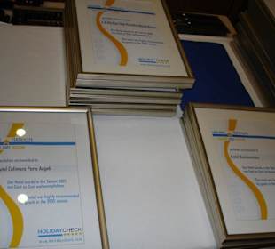 Die Urkunden der Gewinner-Hotels