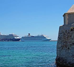 Aussicht auf Kreuzfahrt Schiffe