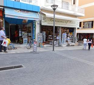 Shoppen und Essen in Altstadt Heraklion