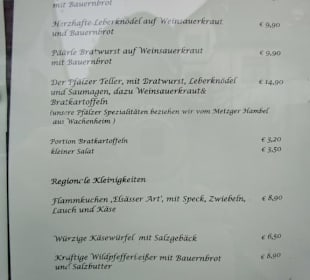 Speisekarte