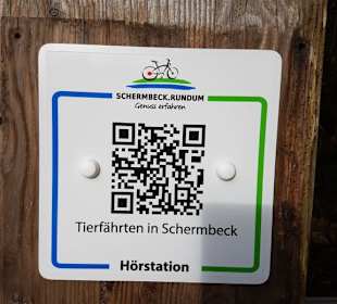 QR Code Infos am Wanderparkplatz zum hören