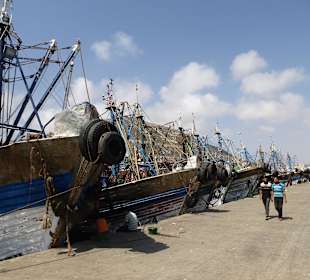 Fischerboote am Kai