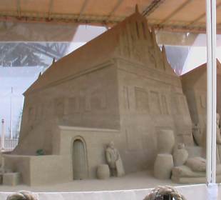 Sandmalerei am Pier 7