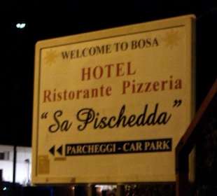 Hinweisschild am Ortseingang