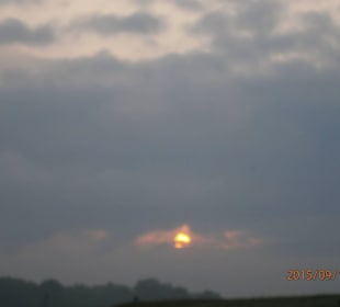 Sunrise in the clouds