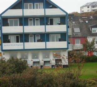 Das Hotel von der Nordsee her