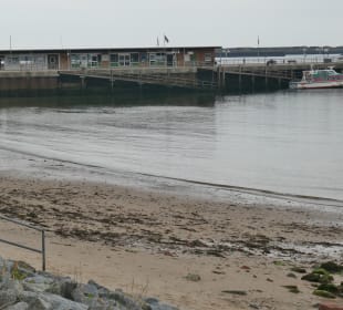 Südstrand auf Helgoland: nicht besonders einladend