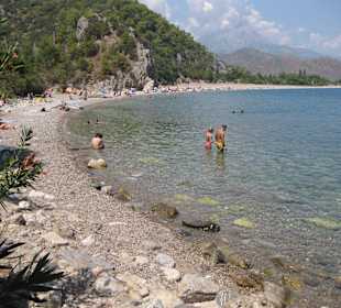 Olympos-Strand – Schöne Bucht – schlechter Strand