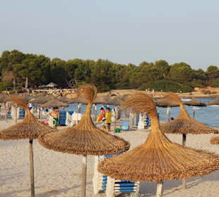 Strand von Sa Coma am frühen Abend