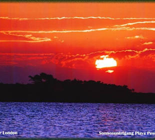 Sonnenuntergang an der Playa Pesquero