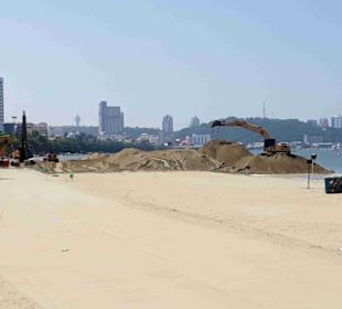 Arbeiten am neuen Abschnitt