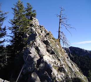 Kleine Klettereinlage am Burgberger Hörnle