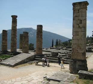 Apollon Tempel - das Orakel von Delfi