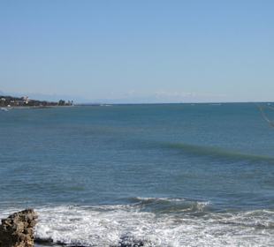 Die Landzunge von Sorgun von der Promenade