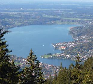 Blick vom Wallberg auf den Tegernsee