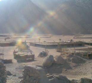 Blick auf das Beduinendorf