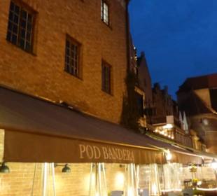 Das Krantor an der Langen Brücke an der Mottlau