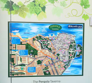 Der Stadtplan von Korfu