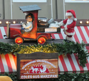 Am Weihnachtsmarkt „Nürnberger Kinderweihnacht“