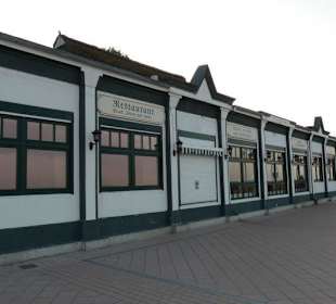 Shops and Restaurants at Sea Front in Dahme