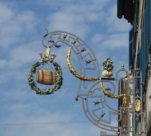 Bamberg: eines von vielen Zunftzeichen