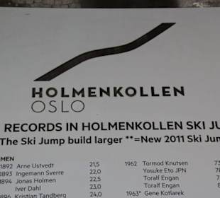 Die Siegerliste der Holmenkollen-Springen