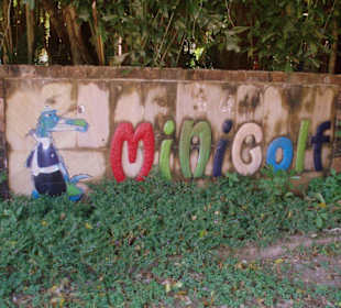 Eingang zur Minogolf-Anlage