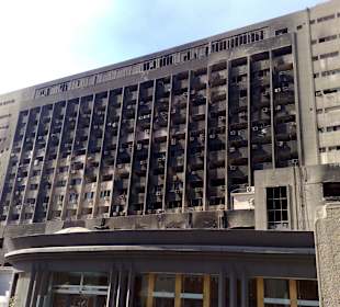 Verbranntes Regierungsgebäude