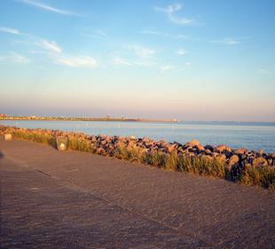 Der Büsumer-Strand im Abendlicht!
