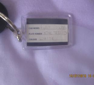 Autokennzeichen / Schlussel