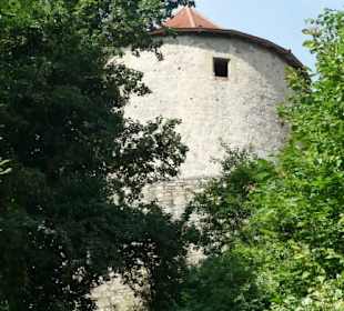 Unterwegs in der Ruine von Burg Neuhaus