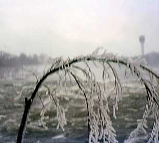 Die Niagara-Fälle im Winter