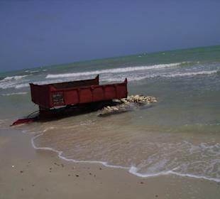 La spiaggia vicina all'hotel Djerba Sun