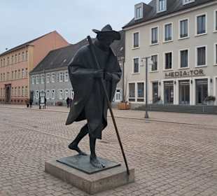 Skulptur Jakobspilger in Speyer