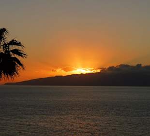Ausblick am Meer vor der Hotelanlage