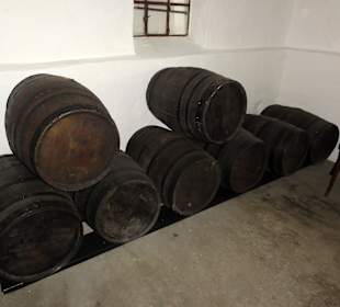 Fasslager der Brennerei