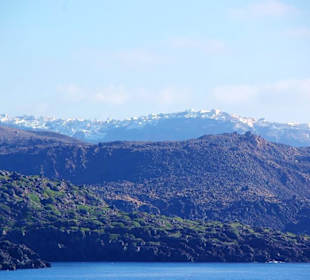 Santorin selbst im Bild Landschaft, Stadt